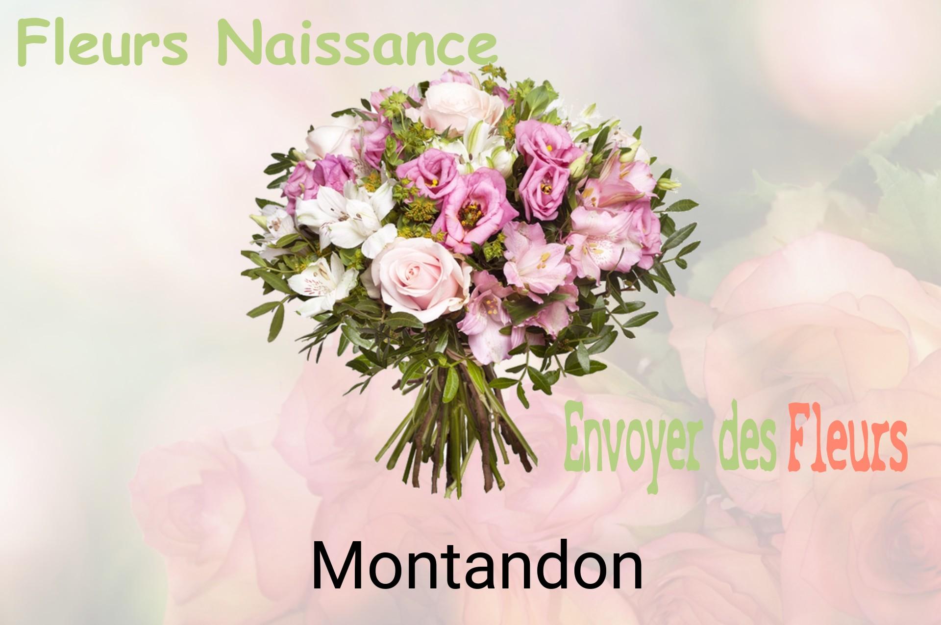 Bouquet de fleurs de naissance livré à Montandon